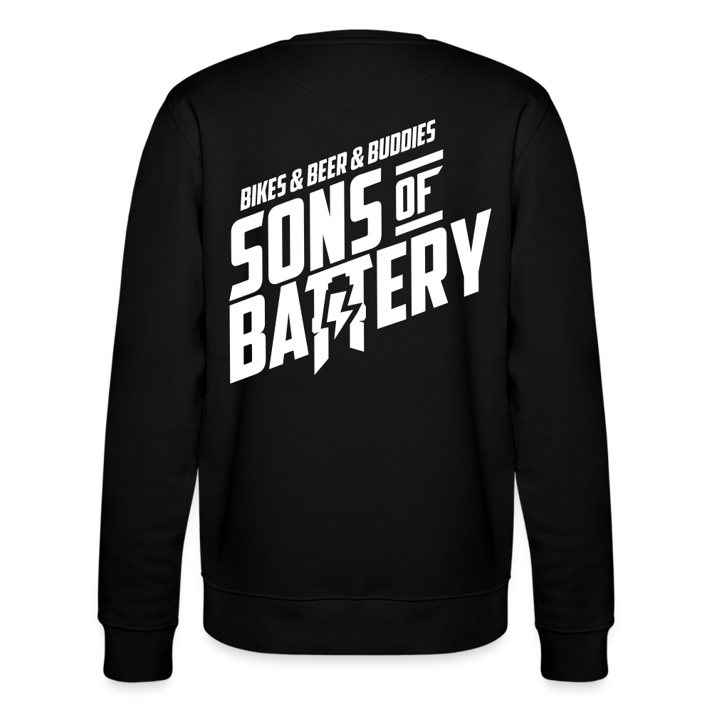 SPOD Männer Bio-Sweatshirt von Stanley & Stella Schwarz / S 3B - Backprint Bio-Sweatshirt  ST/ST E-Bike-Community