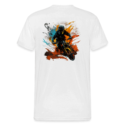 SPOD Männer Gildan Heavy T-Shirt Brust / Rücken - Colored Signature - Heavy Shirt E-Bike-Community