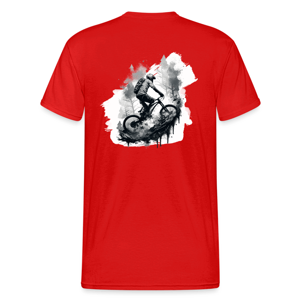 SPOD Männer Gildan Heavy T-Shirt Brust / Rücken - Enduro Signature - Heavy Shirt E-Bike-Community