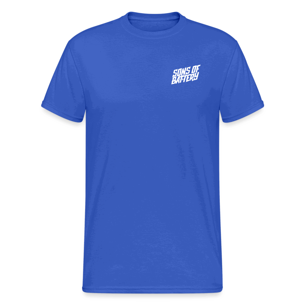 SPOD Männer Gildan Heavy T-Shirt Königsblau / S Brust / Rücken - Enduro Signature - Heavy Shirt E-Bike-Community