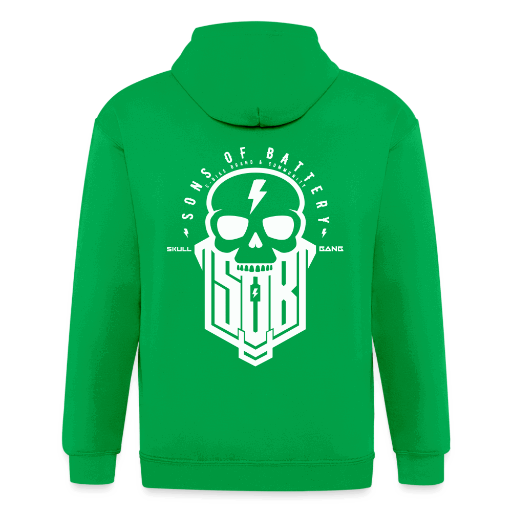 SPOD Männer Heavyweight Kapuzenjacke Kelly Green / S SoB Skullhead Männer 5XL Kapuzenjacke E-Bike-Community