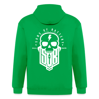 SPOD Männer Heavyweight Kapuzenjacke Kelly Green / S SoB Skullhead Männer 5XL Kapuzenjacke E-Bike-Community