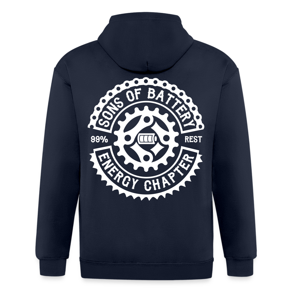 SPOD Männer Heavyweight Kapuzenjacke Navy / S OG - Männer Heavyweight Kapuzenjacke E-Bike-Community