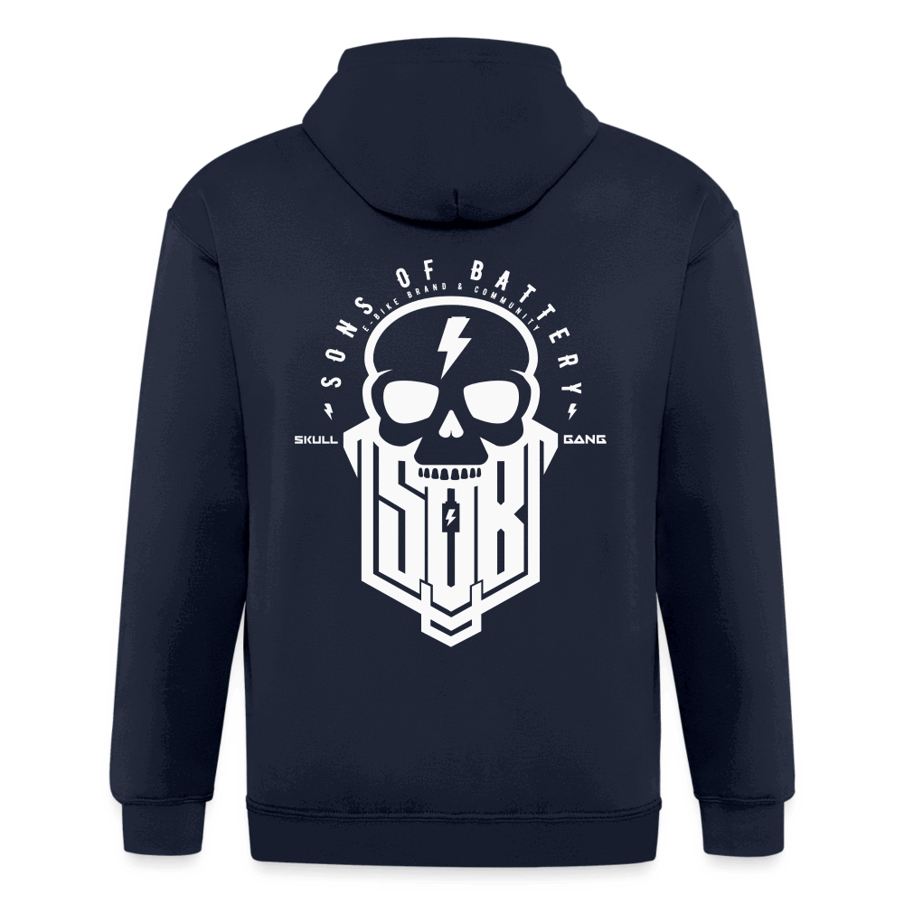 SPOD Männer Heavyweight Kapuzenjacke Navy / S SoB Skullhead Männer 5XL Kapuzenjacke E-Bike-Community