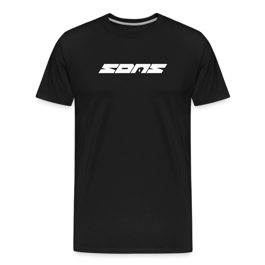 SPOD Männer Premium Bio T-Shirt Schwarz / S SONS OF BATTERY - SONS - Männer Premium Bio T-Shirt E-Bike-Community