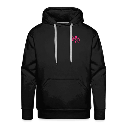 SPOD Männer Premium Hoodie 2 Seiten Cross / Sons OG Neonpink - Kapuzen Sweater E-Bike-Community