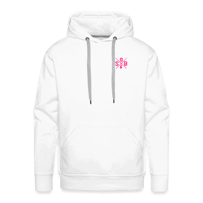 SPOD Männer Premium Hoodie 2 Seiten Cross / Sons OG Neonpink - Kapuzen Sweater E-Bike-Community