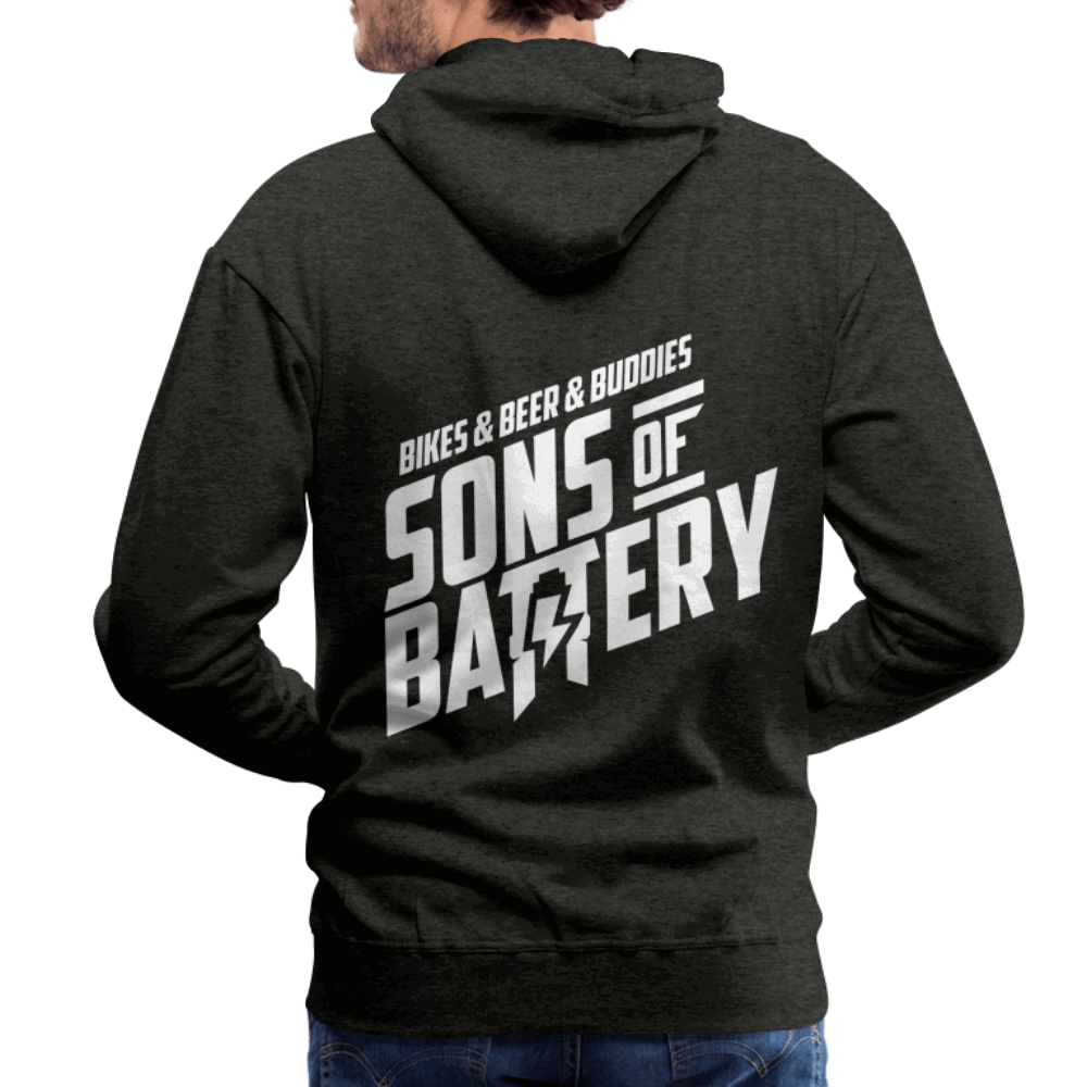 SPOD Männer Premium Hoodie 3B - Backprint - Men’s Premium Hoodie E-Bike-Community