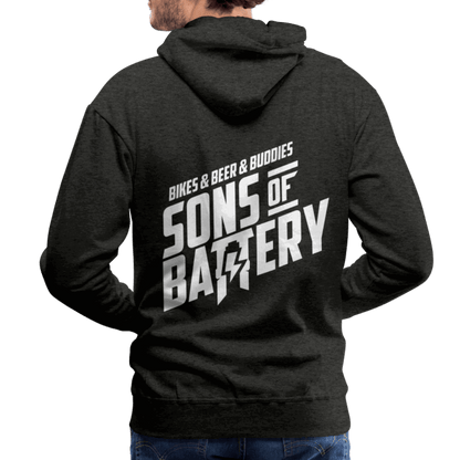 SPOD Männer Premium Hoodie 3B - Backprint - Men’s Premium Hoodie E-Bike-Community