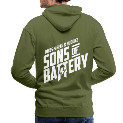 SPOD Männer Premium Hoodie 3B - Backprint - Men’s Premium Hoodie E-Bike-Community