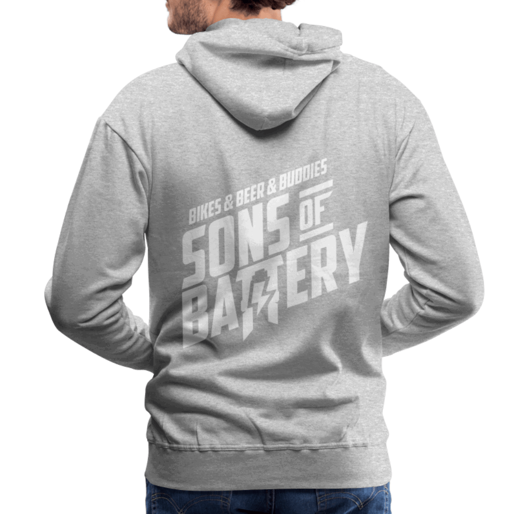 SPOD Männer Premium Hoodie 3B - Backprint - Men’s Premium Hoodie E-Bike-Community