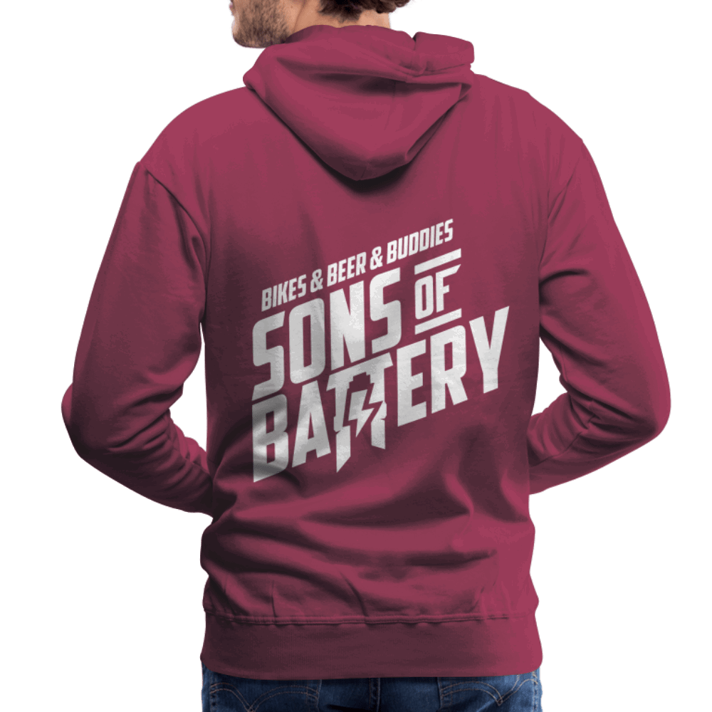 SPOD Männer Premium Hoodie 3B - Backprint - Men’s Premium Hoodie E-Bike-Community