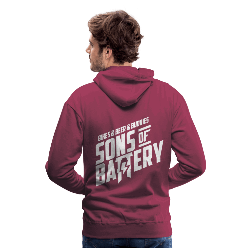 SPOD Männer Premium Hoodie 3B - Backprint - Men’s Premium Hoodie E-Bike-Community