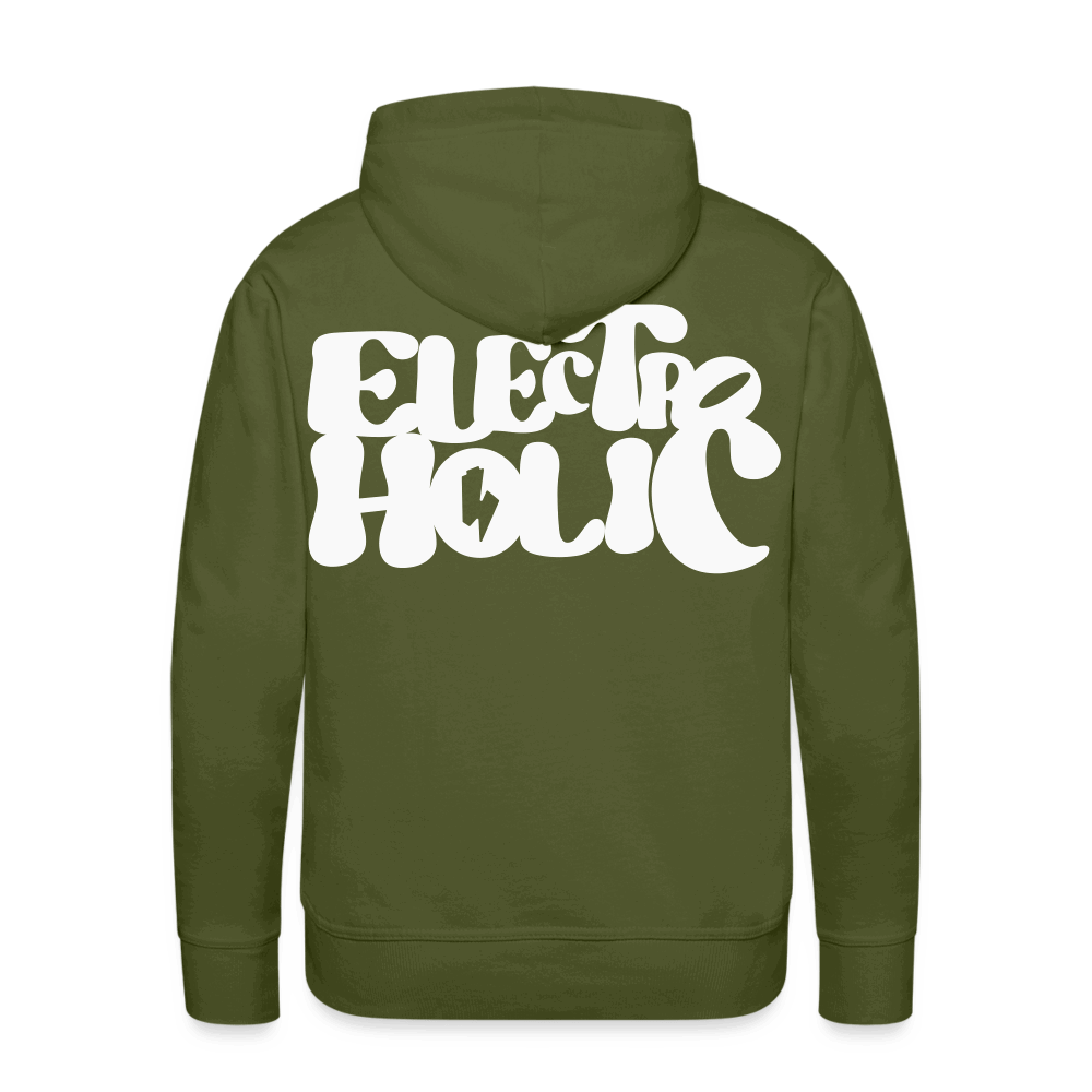 SPOD Männer Premium Hoodie 60s Electroholic - Flock - Men’s Premium Hoodie E-Bike-Community