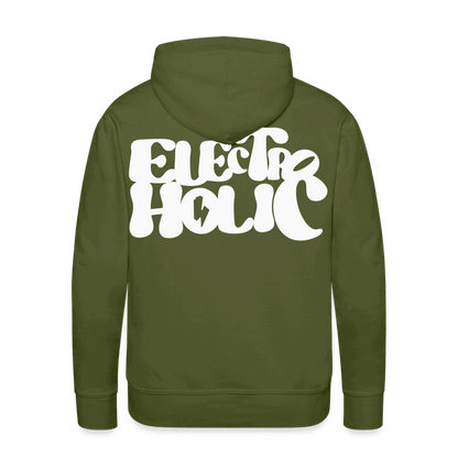 SPOD Männer Premium Hoodie 60s Electroholic - Flock - Men’s Premium Hoodie E-Bike-Community