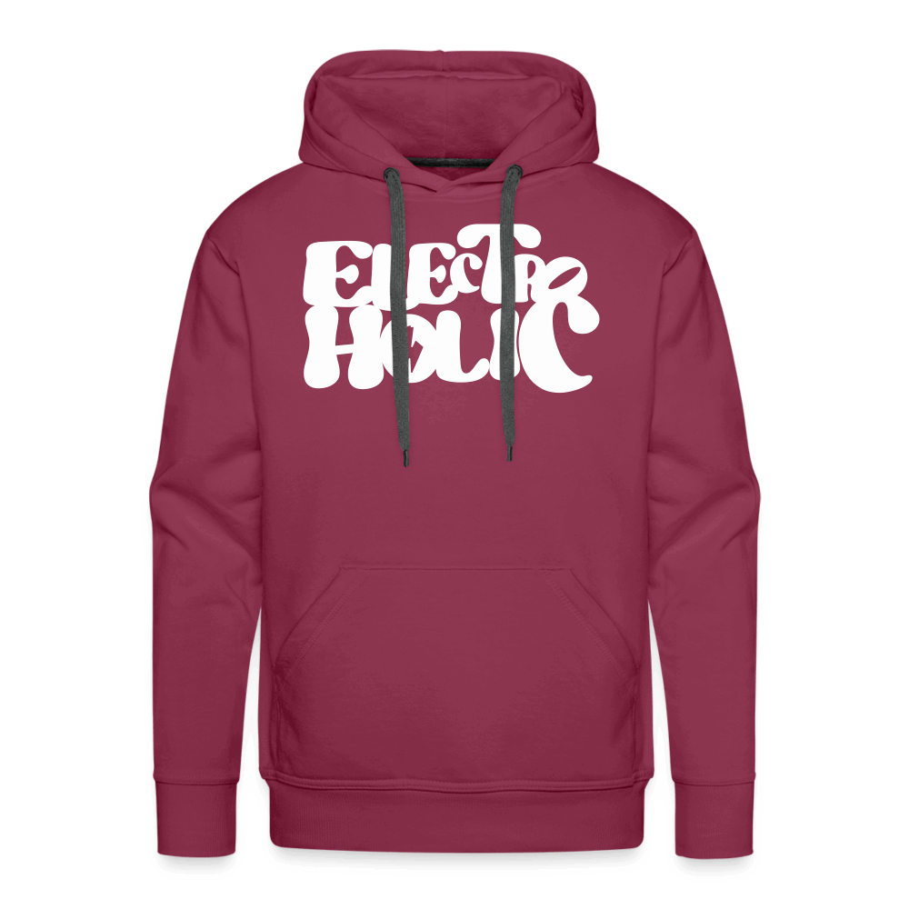 SPOD Männer Premium Hoodie 60s Electroholic - Front Flock - Men’s Premium Hoodie E-Bike-Community