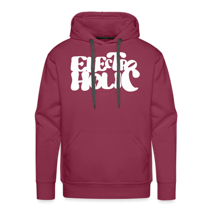 SPOD Männer Premium Hoodie 60s Electroholic - Front Flock - Men’s Premium Hoodie E-Bike-Community