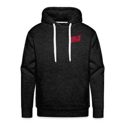 SPOD Männer Premium Hoodie Anthrazit / S Front/Back - Vintage - Redline - Premium Hoodie E-Bike-Community