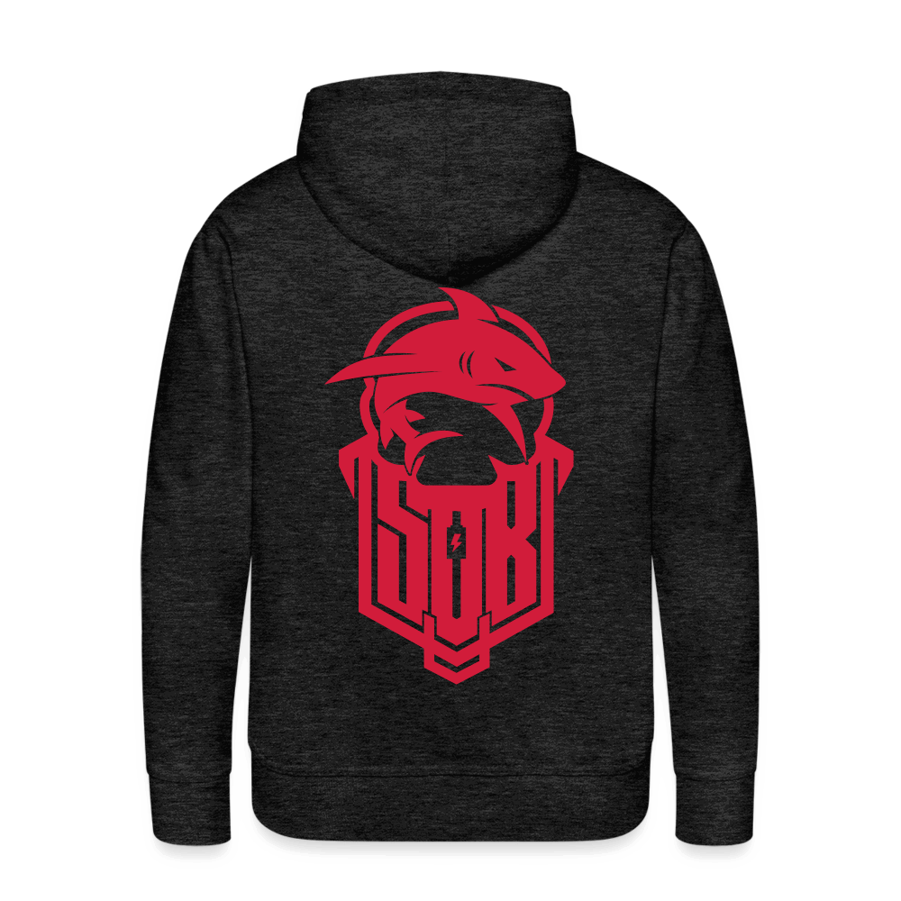 SPOD Männer Premium Hoodie Anthrazit / S Hai Bike - Redline - Premium Hoodie E-Bike-Community