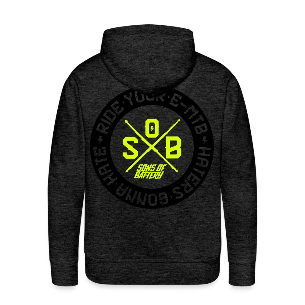 SPOD Männer Premium Hoodie Anthrazit / S Haters 2 FarbigMänner Premium Hoodie E-Bike-Community