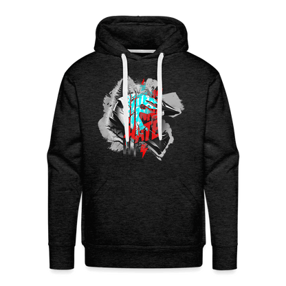 SPOD Männer Premium Hoodie Anthrazit / S Haters gonna Hate Fullface - DTF - Men’s Premium Hoodie E-Bike-Community