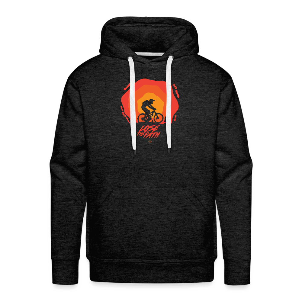 SPOD Männer Premium Hoodie Anthrazit / S LOSE THE PATH - CREATE YOUR OWN ADVENTURE! Premium Hoodie E-Bike-Community