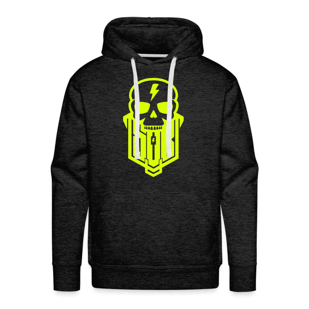 SPOD Männer Premium Hoodie Anthrazit / S Skullgang Neongelb Premium Hoodie E-Bike-Community