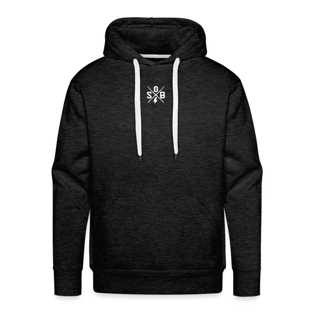 SPOD Männer Premium Hoodie Anthrazit / S Skullgang Vorne / hinten bedruckt - Men’s Premium Hoodie E-Bike-Community