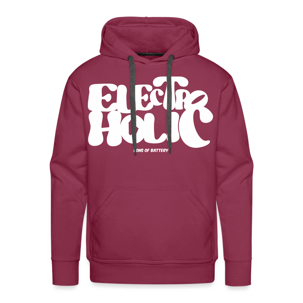 SPOD Männer Premium Hoodie Bordeaux / S 60s Flock - Front - Electroholic - Men’s Premium Hoodie E-Bike-Community