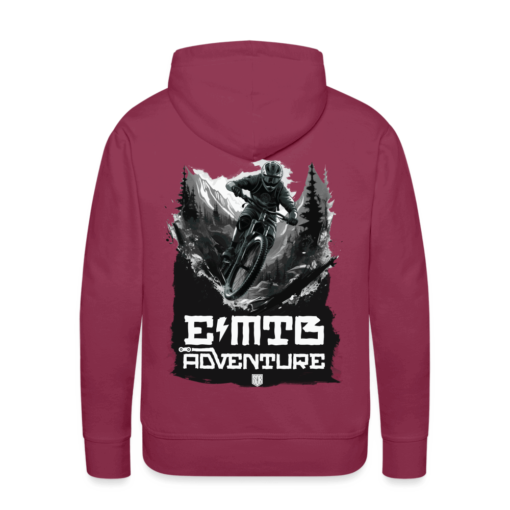 SPOD Männer Premium Hoodie Bordeaux / S EMTB ADVENTURE  Men’s Premium Hoodie E-Bike-Community