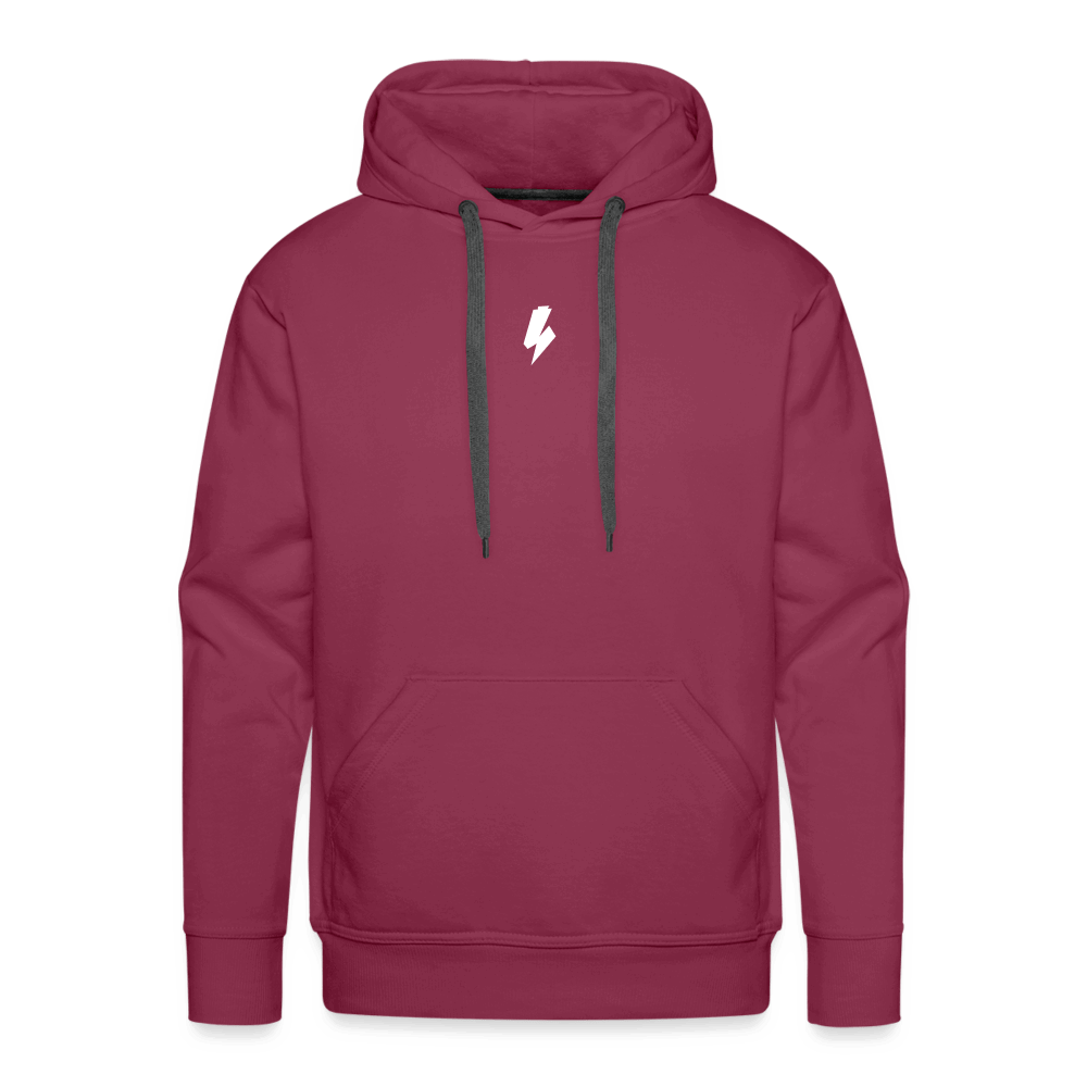 SPOD Männer Premium Hoodie Bordeaux / S Flash - Mitte Men’s Premium Hoodie E-Bike-Community