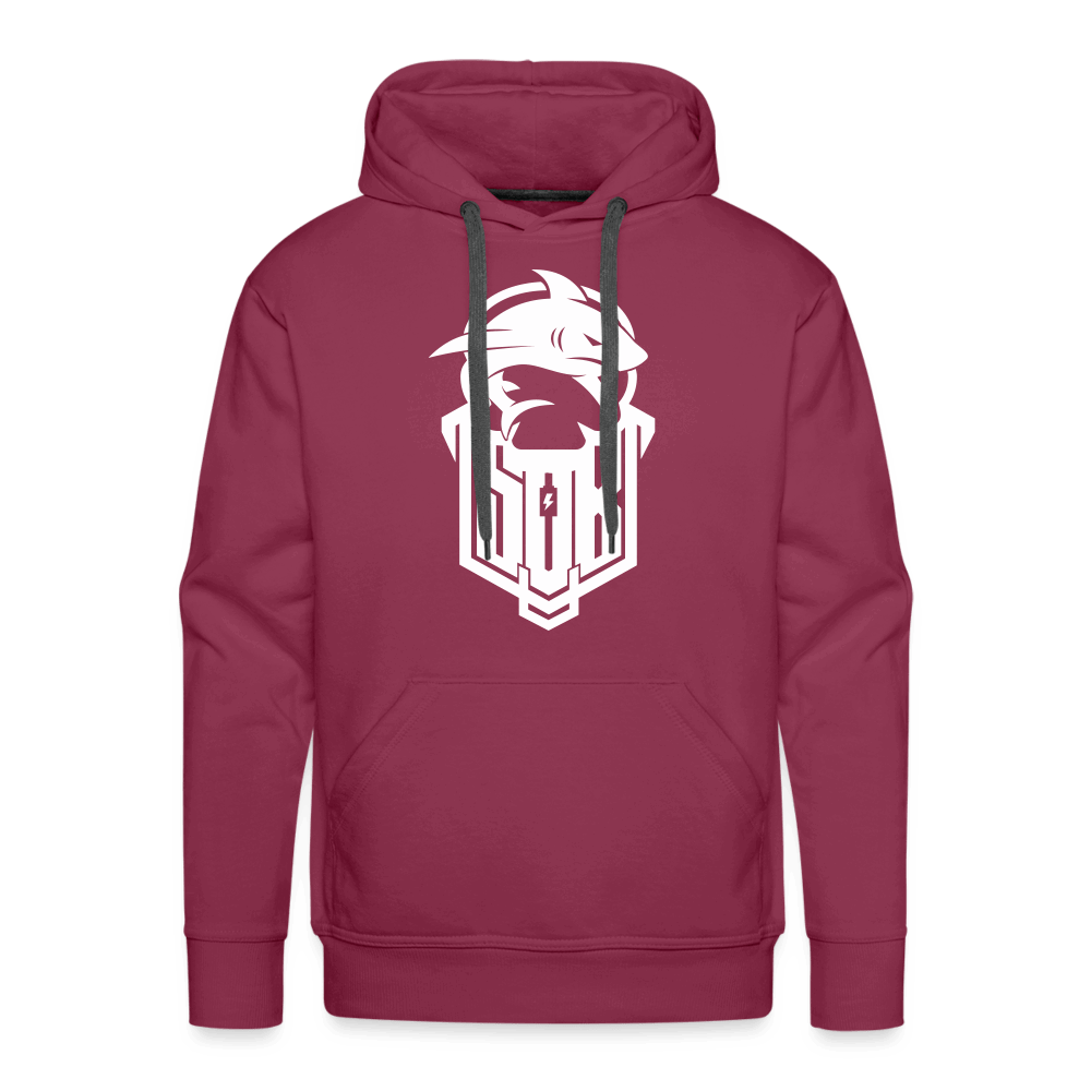 SPOD Männer Premium Hoodie Bordeaux / S Hai Bike - Premium Hoodie E-Bike-Community