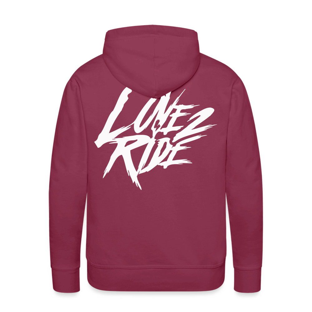 SPOD Männer Premium Hoodie Bordeaux / S Love 2 Ride / ❤️ Men’s Premium Hoodie E-Bike-Community