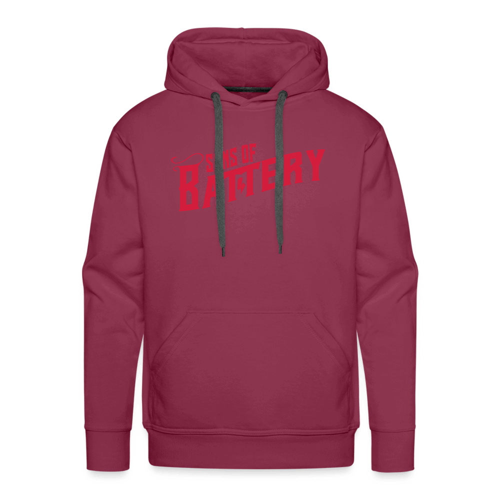 SPOD Männer Premium Hoodie Bordeaux / S Oldschool - Men’s Premium Hoodie E-Bike-Community