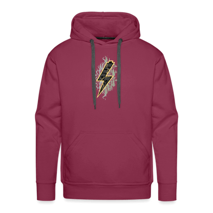 SPOD Männer Premium Hoodie Bordeaux / S Shred or Alive - Front / Back Men’s Premium Hoodie E-Bike-Community