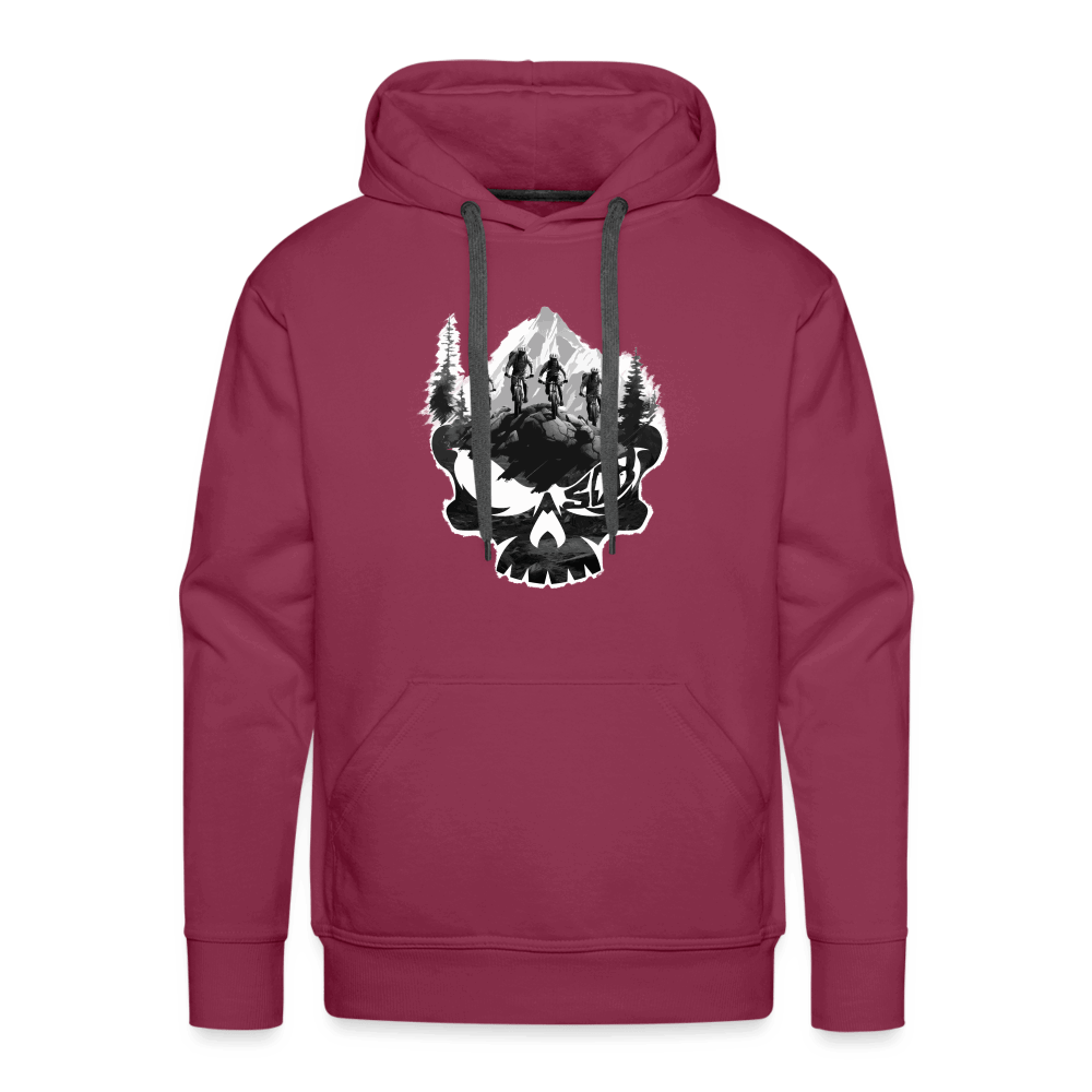 SPOD Männer Premium Hoodie Bordeaux / S Skullgang Rider - Premium Hoodie E-Bike-Community