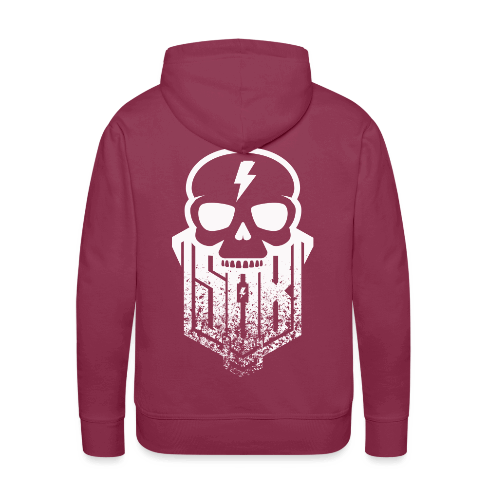 SPOD Männer Premium Hoodie Bordeaux / S Skullgang Vorne / hinten bedruckt - Men’s Premium Hoodie E-Bike-Community