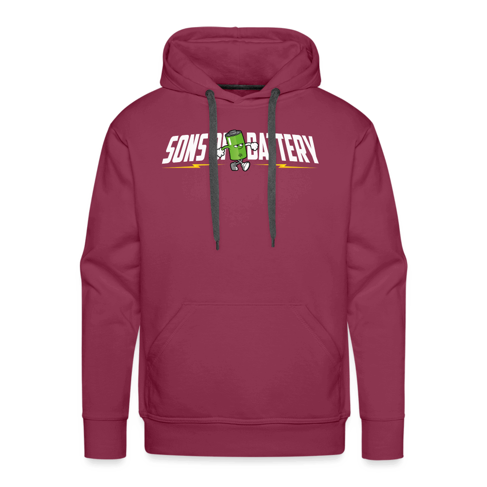 SPOD Männer Premium Hoodie Bordeaux / S Sons of Battery B-Boy - Männer Premium Hoodie E-Bike-Community