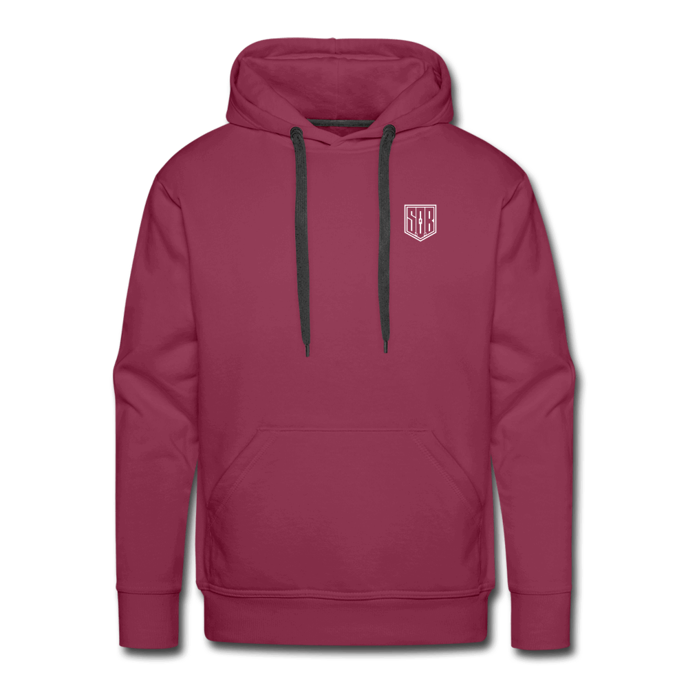 SPOD Männer Premium Hoodie Bordeaux / S Sons of Battery - SoB Outline - Men’s Premium Hoodie E-Bike-Community