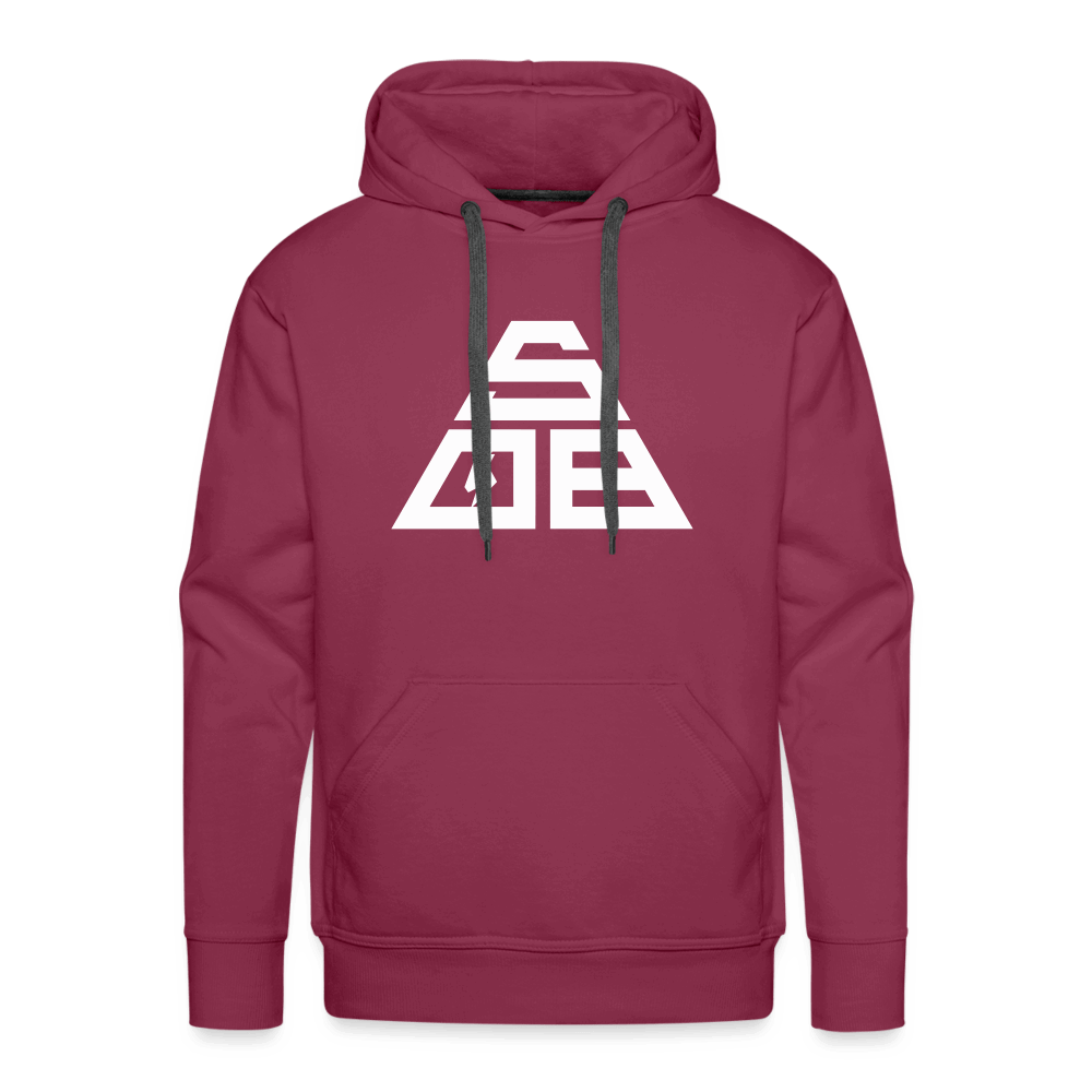 SPOD Männer Premium Hoodie Bordeaux / S Triangle - Men’s Premium Hoodie E-Bike-Community