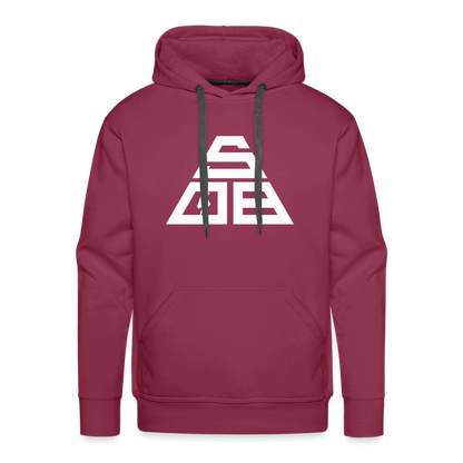 SPOD Männer Premium Hoodie Bordeaux / S Triangle - Men’s Premium Hoodie E-Bike-Community