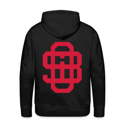 SPOD Männer Premium Hoodie Front/Back - Vintage - Redline - Premium Hoodie E-Bike-Community