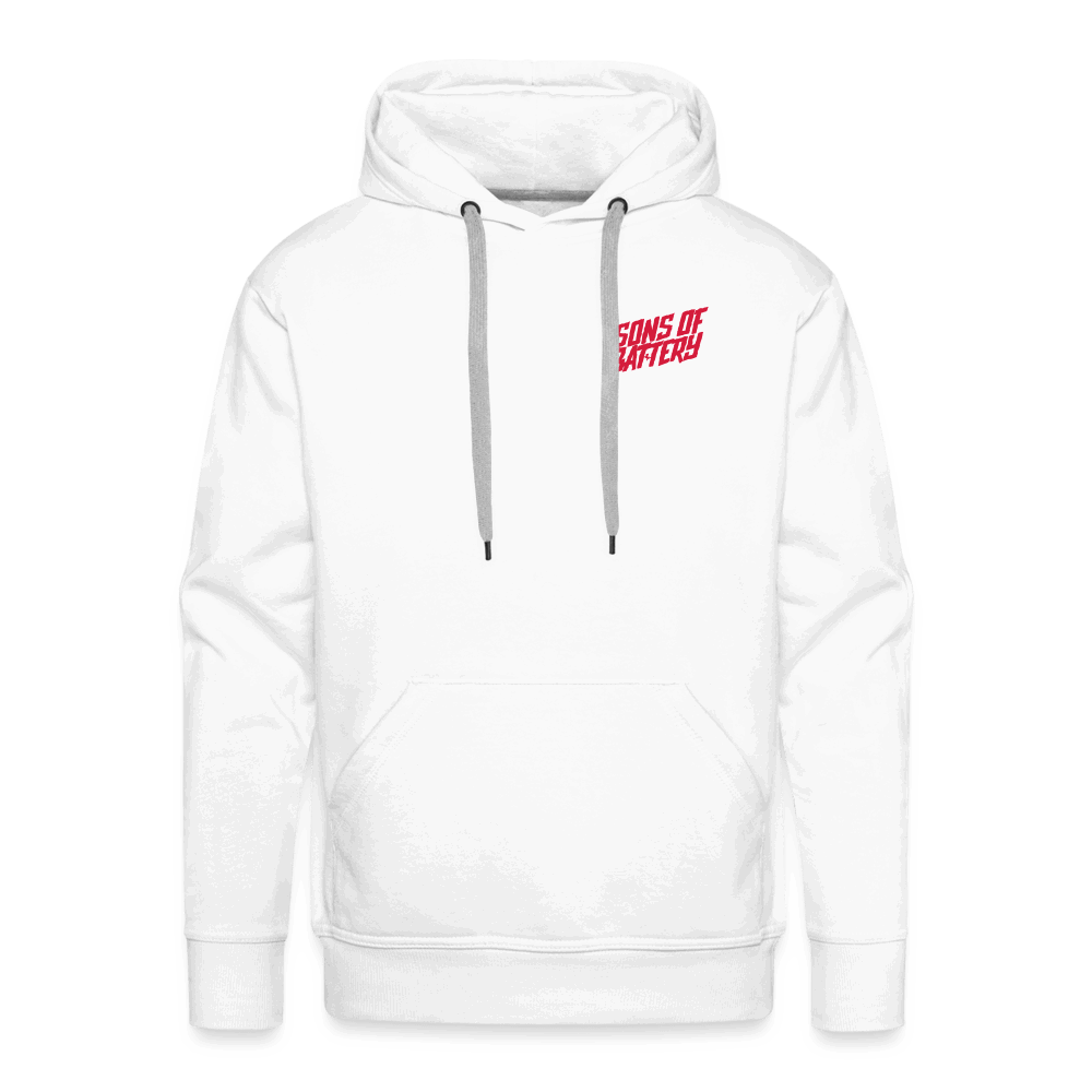 SPOD Männer Premium Hoodie Front/Back - Vintage - Redline - Premium Hoodie E-Bike-Community