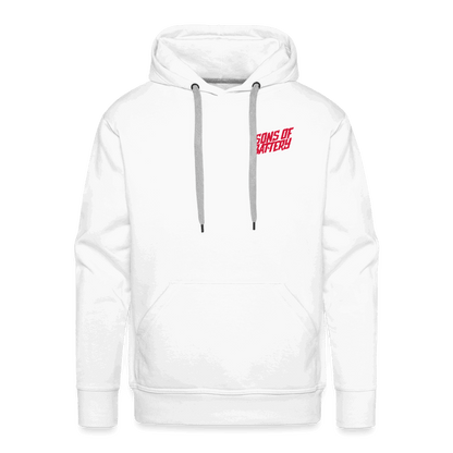 SPOD Männer Premium Hoodie Front/Back - Vintage - Redline - Premium Hoodie E-Bike-Community