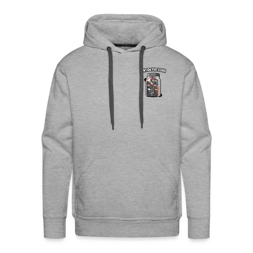 SPOD Männer Premium Hoodie Grau meliert / S Antidepressiva - Men’s Premium Hoodie E-Bike-Community