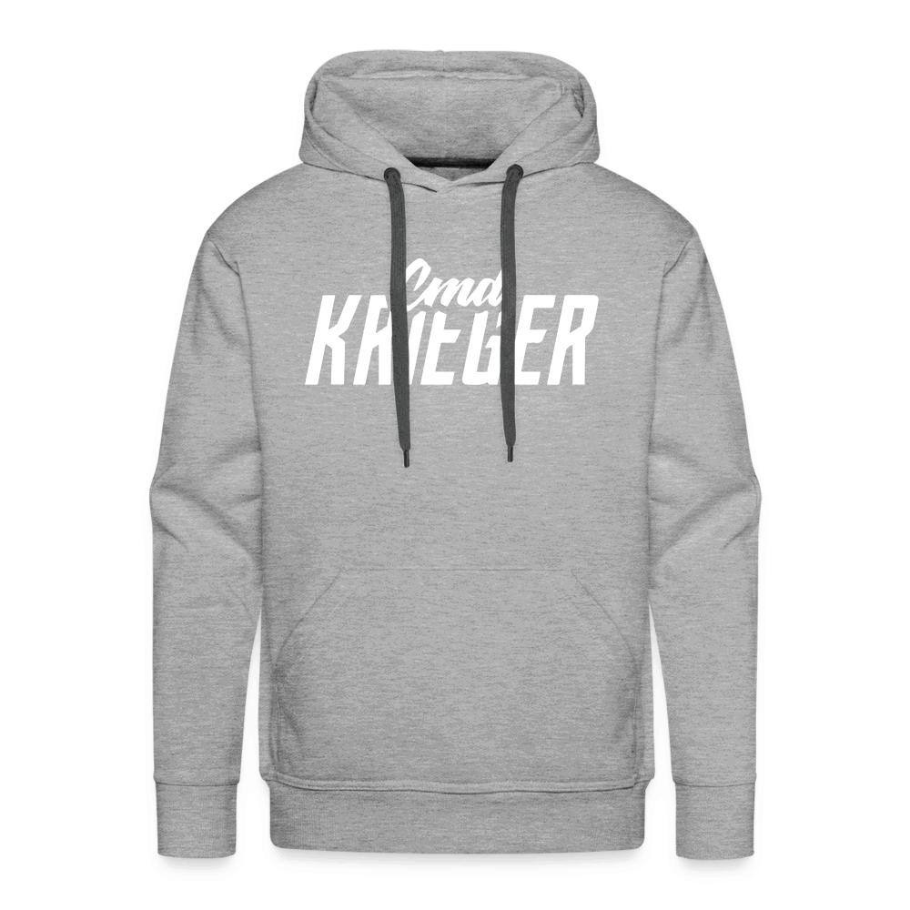 SPOD Männer Premium Hoodie Grau meliert / S Commander Krieger - Hoodie - Männer Premium Hoodie E-Bike-Community