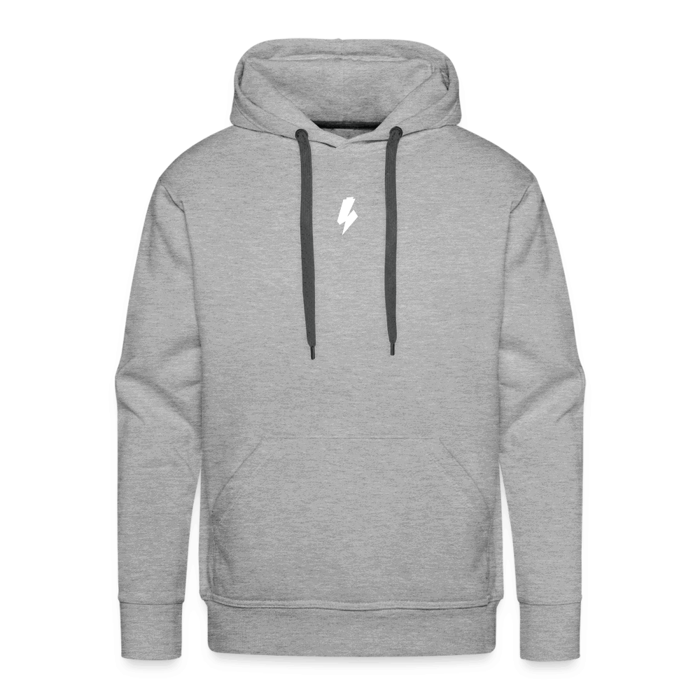 SPOD Männer Premium Hoodie Grau meliert / S Flash - Mitte Men’s Premium Hoodie E-Bike-Community