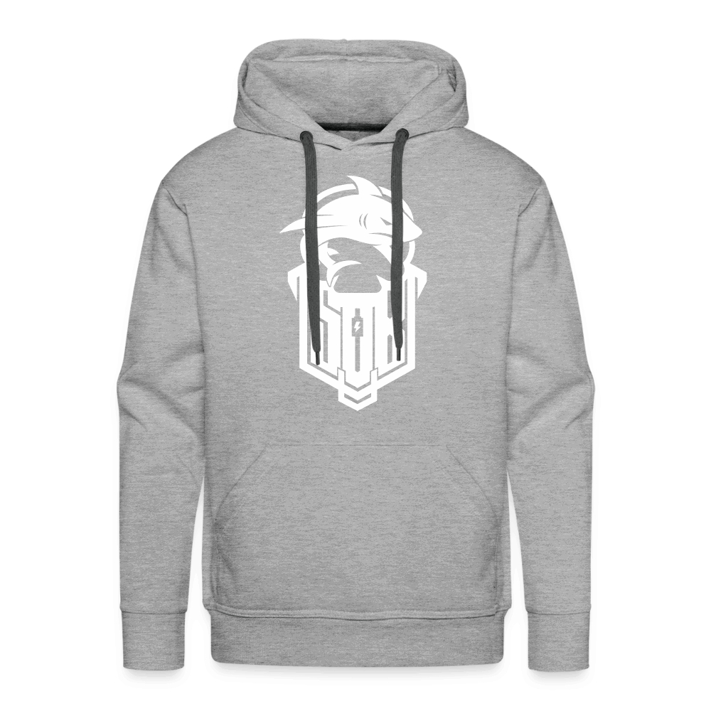 SPOD Männer Premium Hoodie Grau meliert / S Hai Bike - Premium Hoodie E-Bike-Community