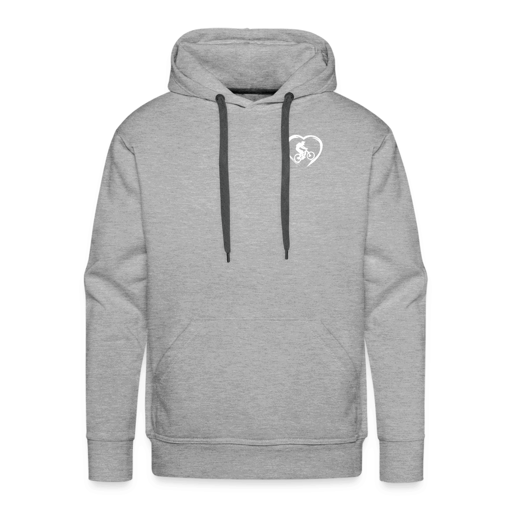 SPOD Männer Premium Hoodie Grau meliert / S Love 2 Ride / ❤️ Men’s Premium Hoodie E-Bike-Community