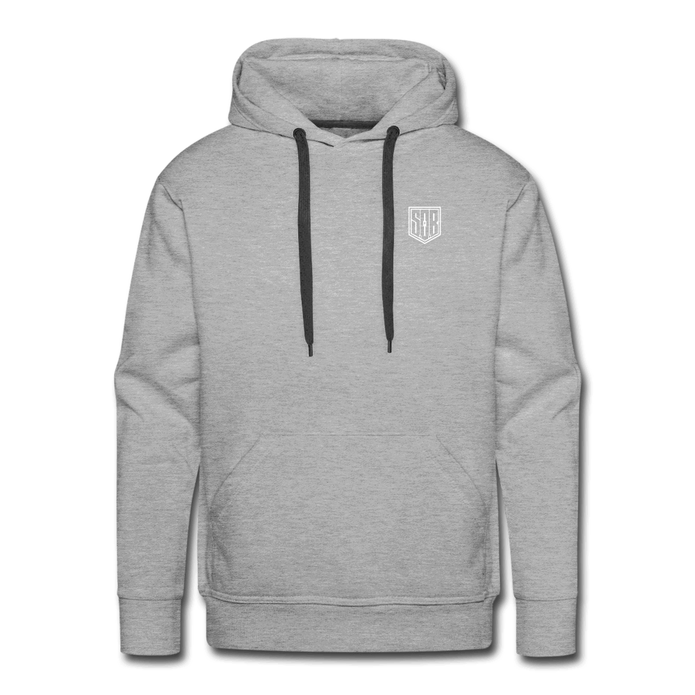 SPOD Männer Premium Hoodie Grau meliert / S Sons of Battery - SoB Outline - Men’s Premium Hoodie E-Bike-Community